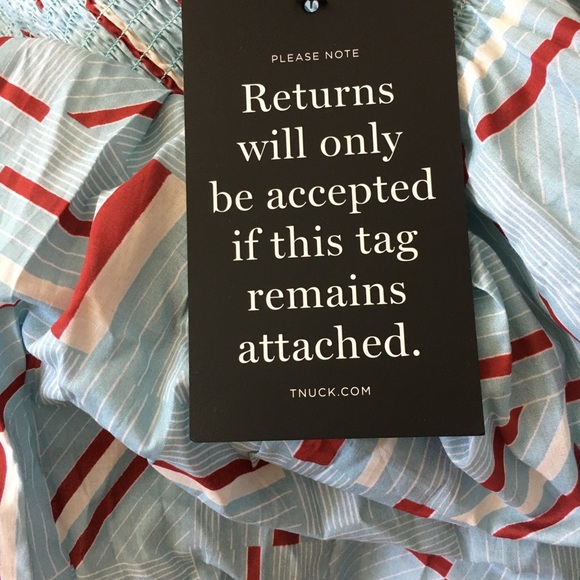 NWT Tuckernuck Rory Flutter Sleeve Dress in Blue, Size Small - Picture 7 of 7